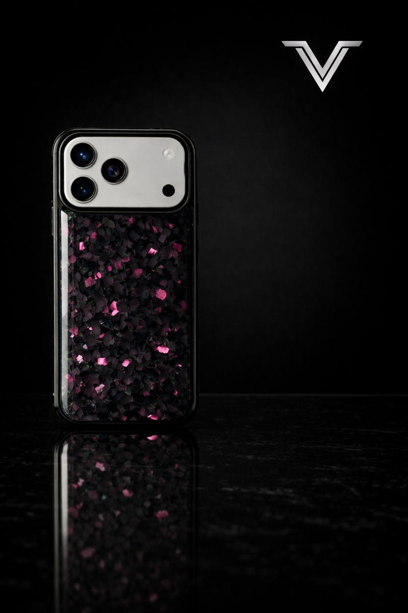 VλLOᏒ Forged Carbon Pink Tourmaline — iPhone 17 Series